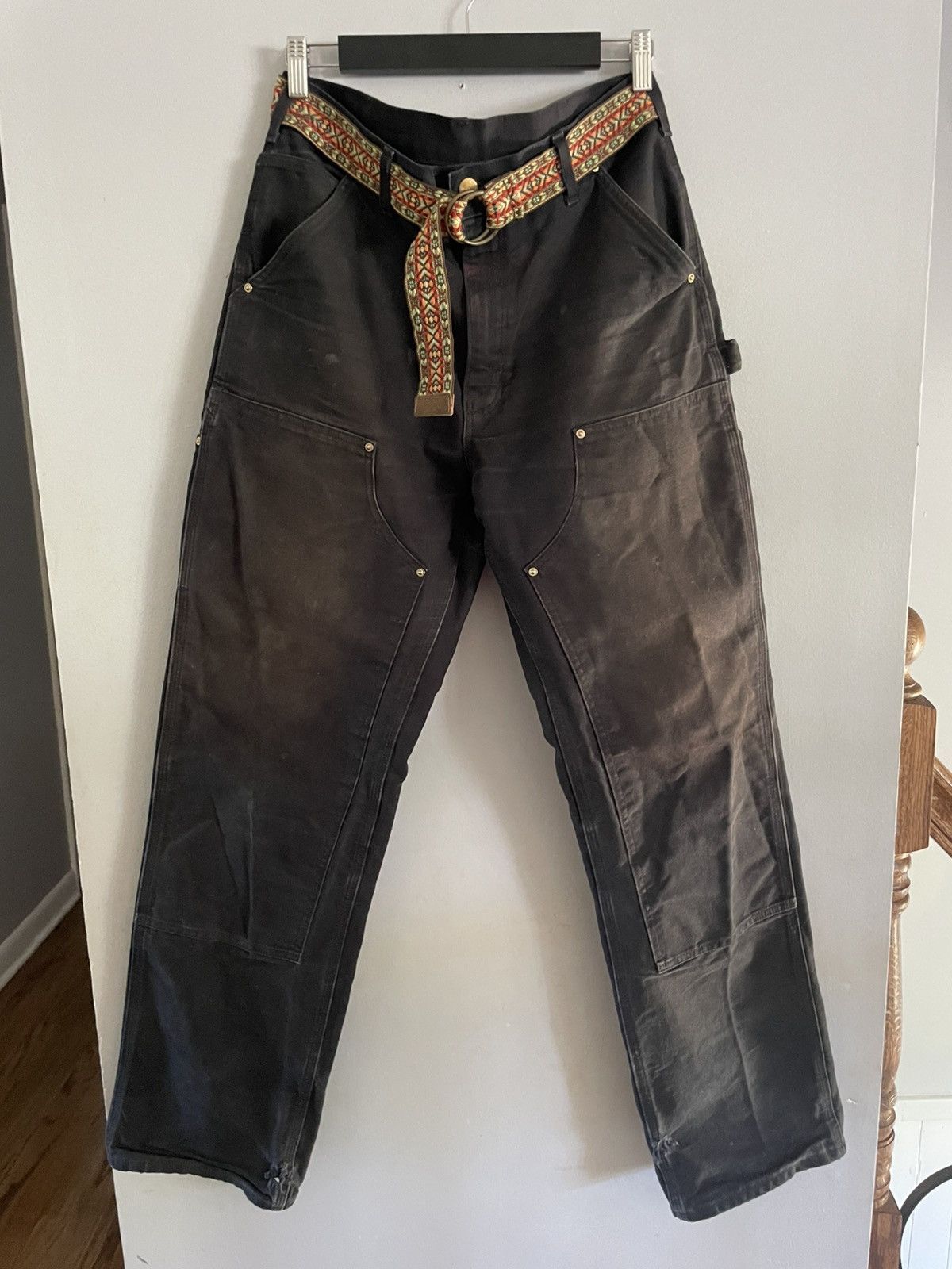 Carhartt 90s Carhartt Black Double knee jean Size US 32 / EU 48 - 1 Thumbnail