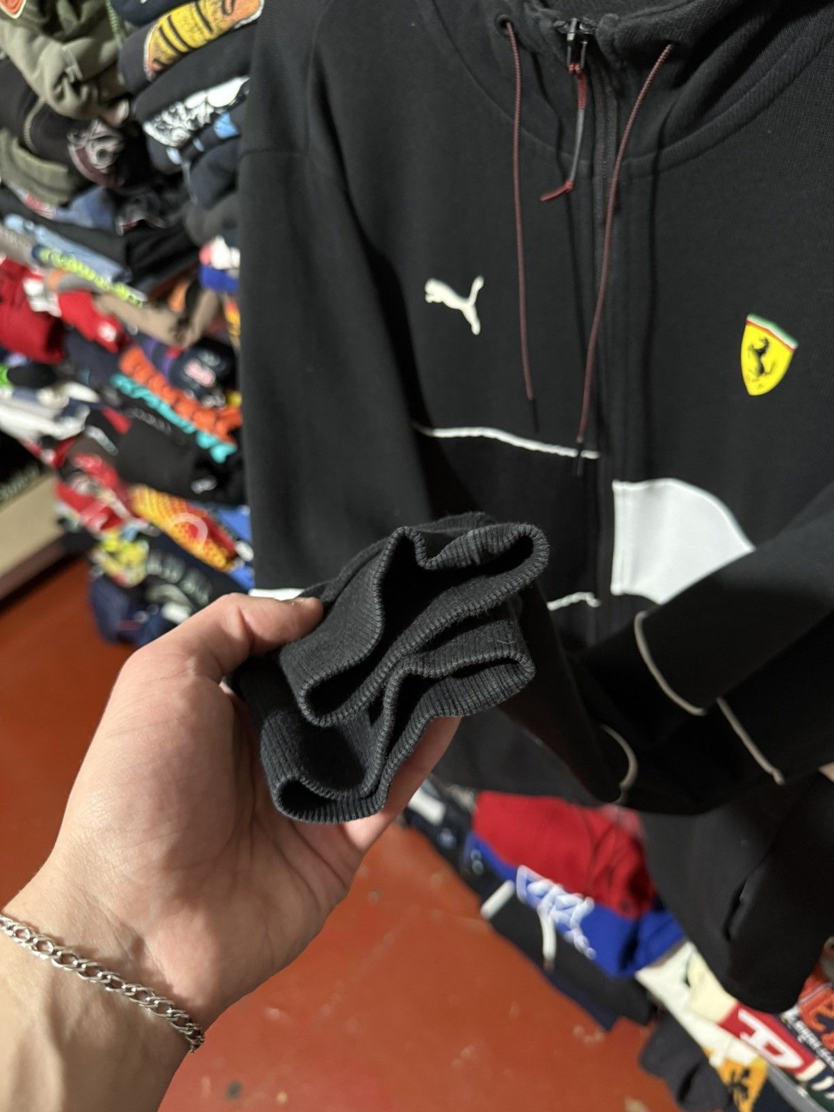 Puma Puma Ferrari SF Scuderla Ferrari Hooded Sweat Light Jacket Size US XL / EU 56 / 4 - 7 Thumbnail