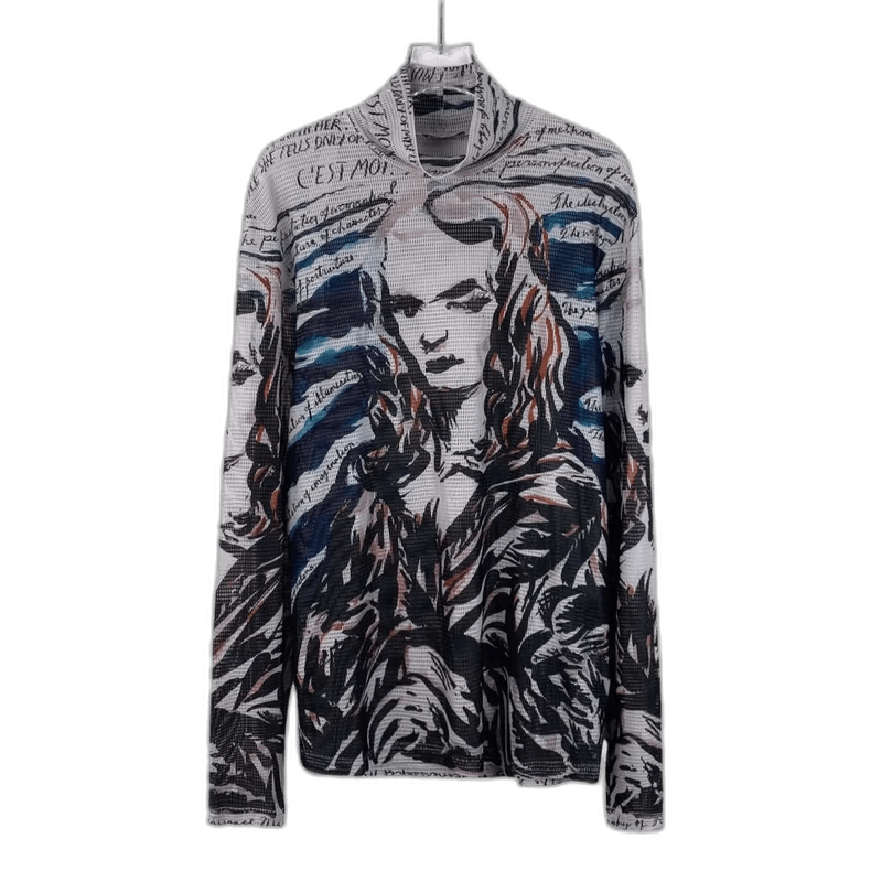 Dior Christian Dior Mona Lisa Print Long Sleeve Knitwear Size S / US 4 / IT 40 - 1 Thumbnail