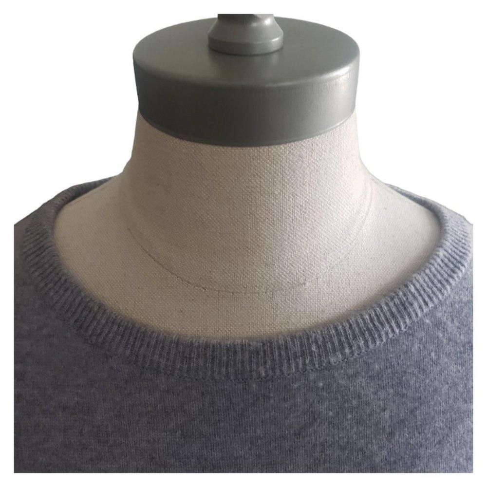 Nordstrom CT886 Nordstrom Ladies Cashmere Gray Scoop Neck Sweater XL Size XL / US 12-14 / IT 48-50 - 2 Thumbnail
