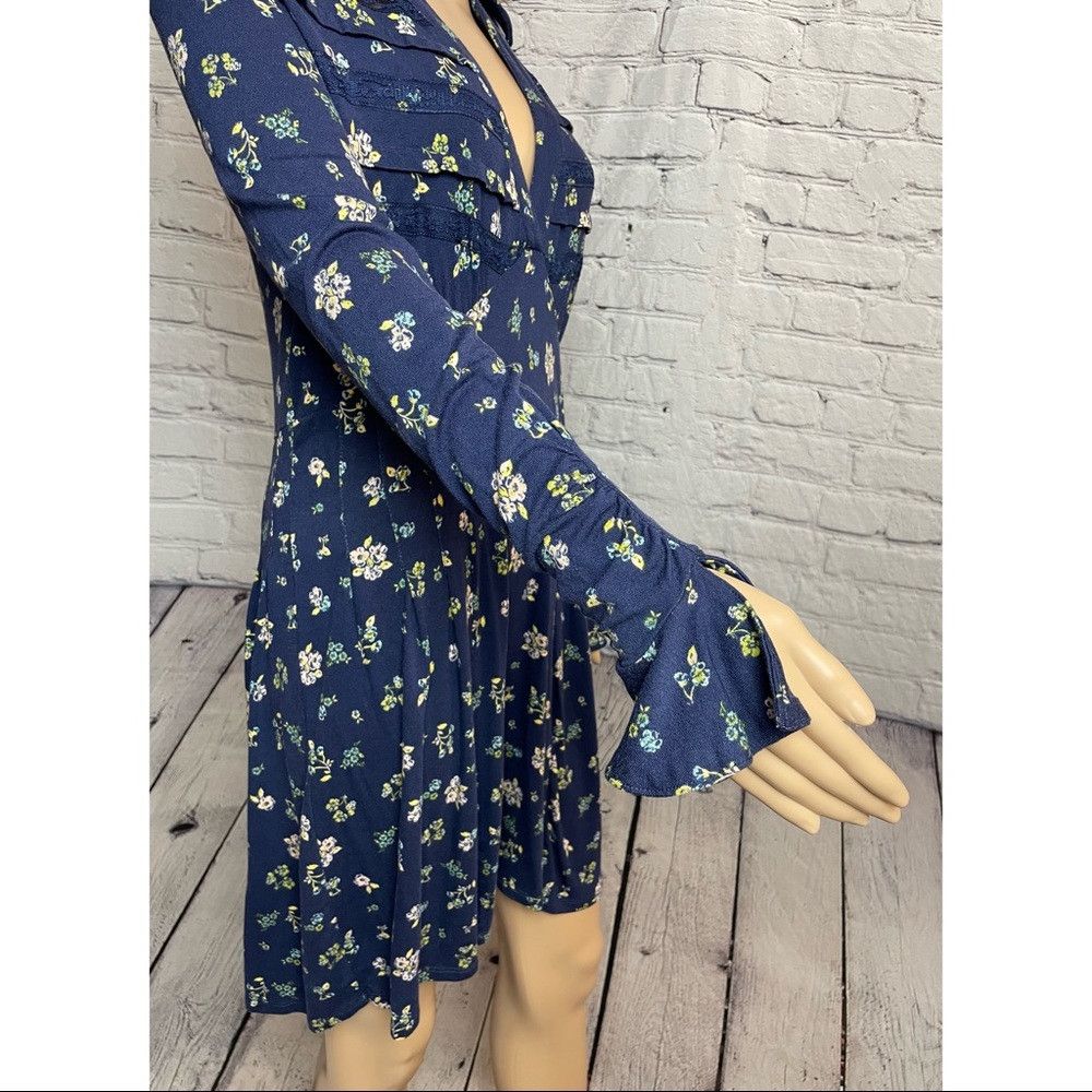 Free People NWT New $128 Free People Good Days Floral Print Mini Blue D Size M / US 6-8 / IT 42-44 - 9 Thumbnail