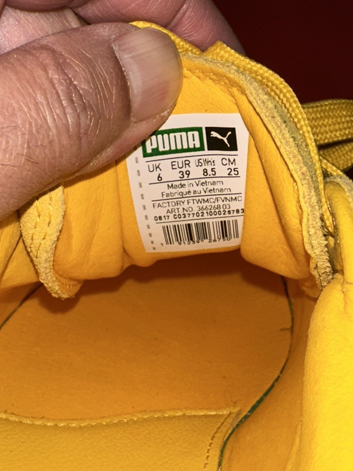 Fenty × Puma PUMA Fenty Cleated Creeper Trainers Suede Yellow Pink 8.5 Size US 8.5 / IT 38.5 - 6 Thumbnail
