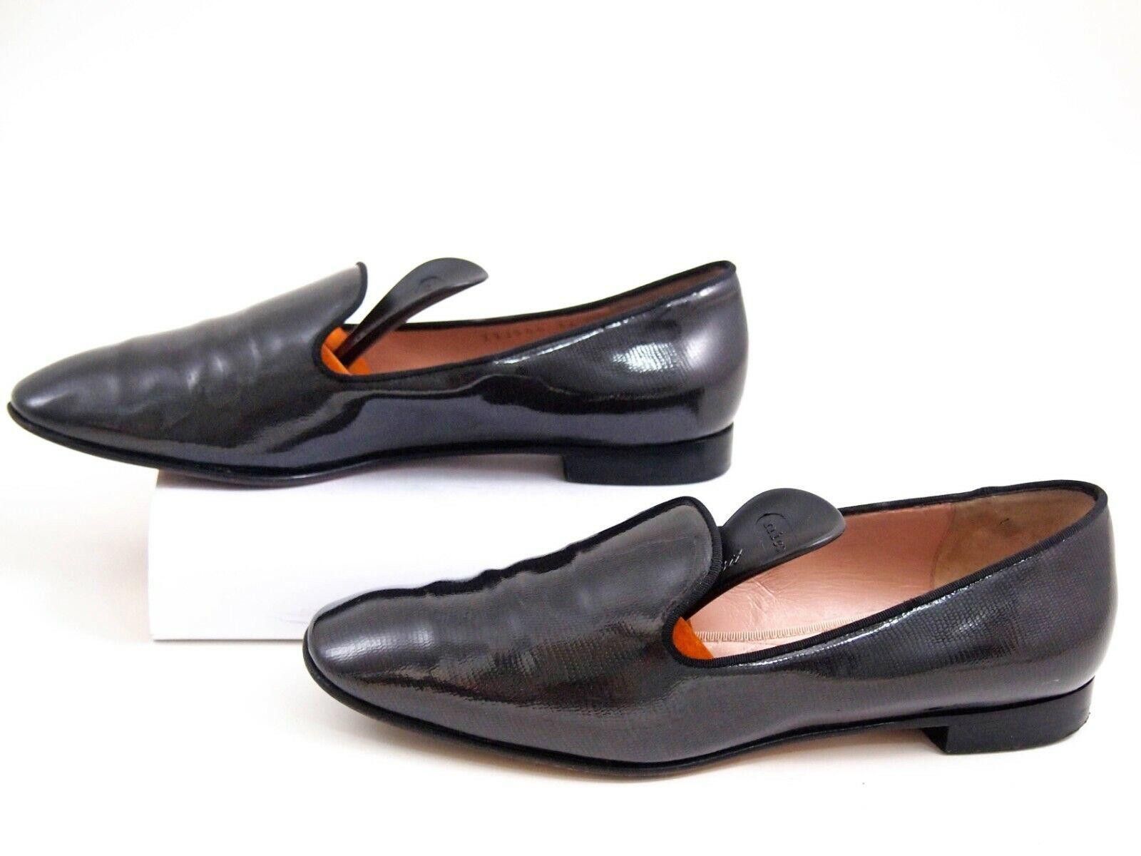 Giorgio Armani Giorgio Armani Loafers Metallic Gray Pat Leather EU 36 US 6 Size US 6 / IT 36 - 4 Thumbnail