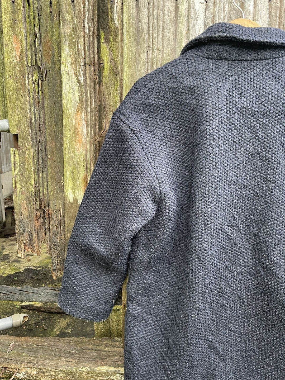 A.P.C. A.P.C. Wool Blend Textured Coat XS Black Size US XS / EU 42 / 0 - 11 Thumbnail