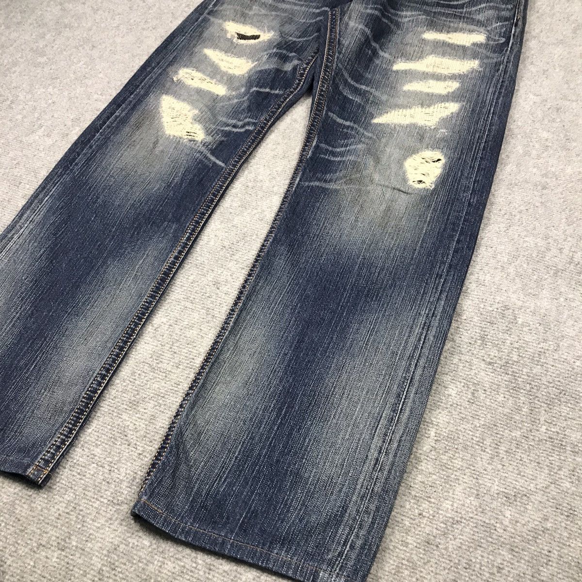 Edwin DISTRESSED DENIM EDWIN BAGGY PANTS Size US 34 / EU 50 - 4 Thumbnail