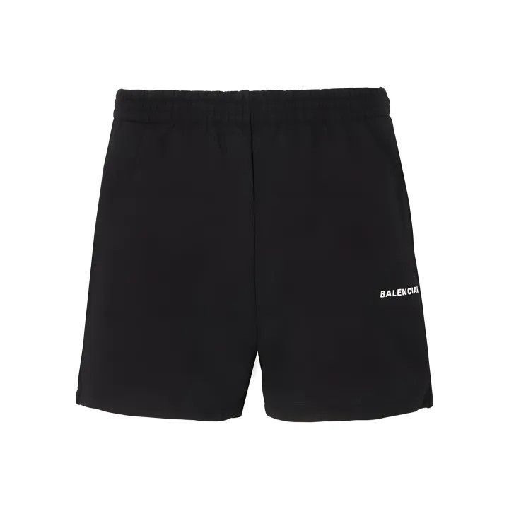 Balenciaga Balenciaga Balenciaga Black Logo Print Casual Shorts for M Size US 26 / EU 42 - 1 Thumbnail