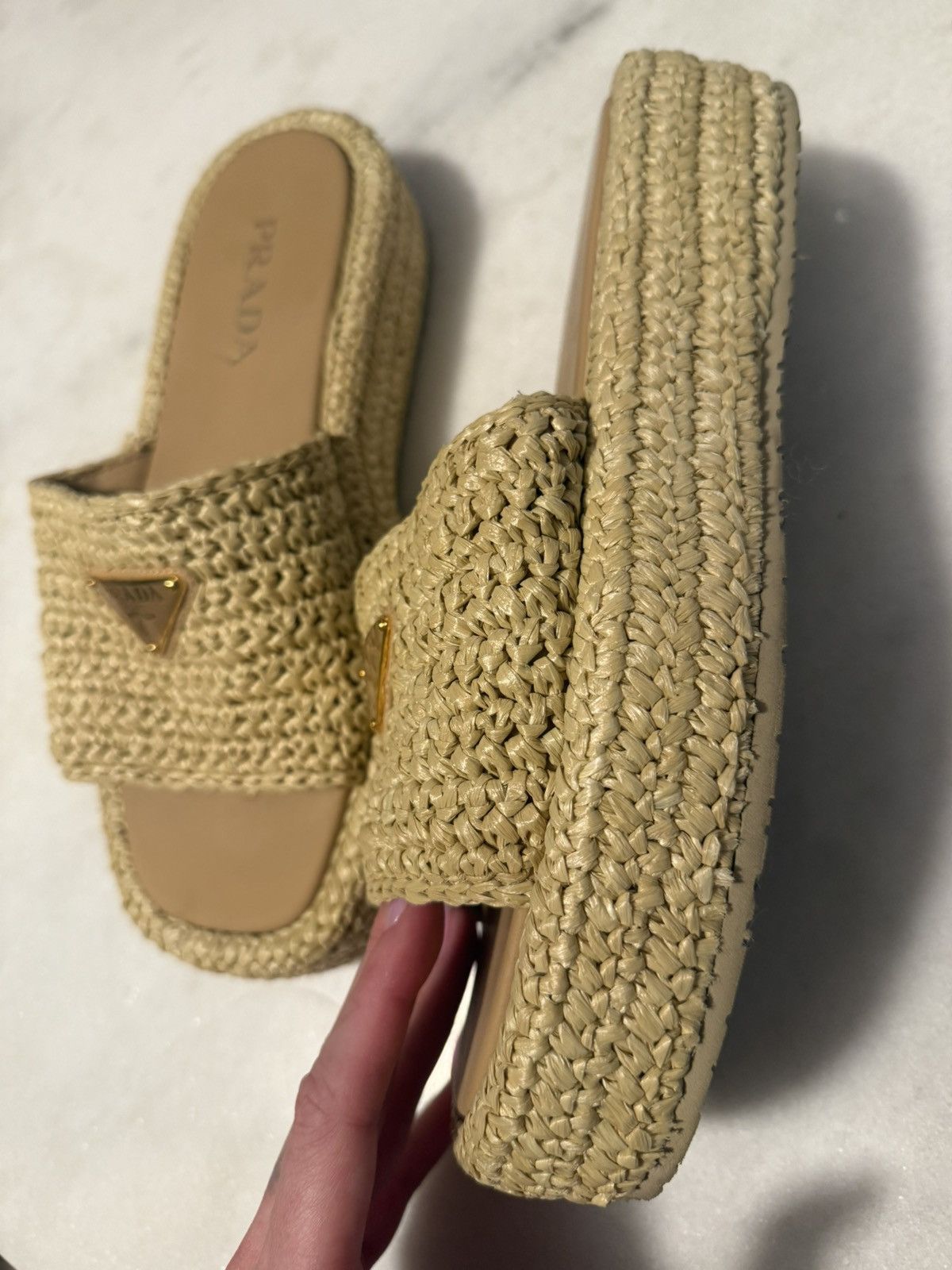 Prada Prada crochet flatforms slides Size US 10 / IT 40 - 2 Thumbnail