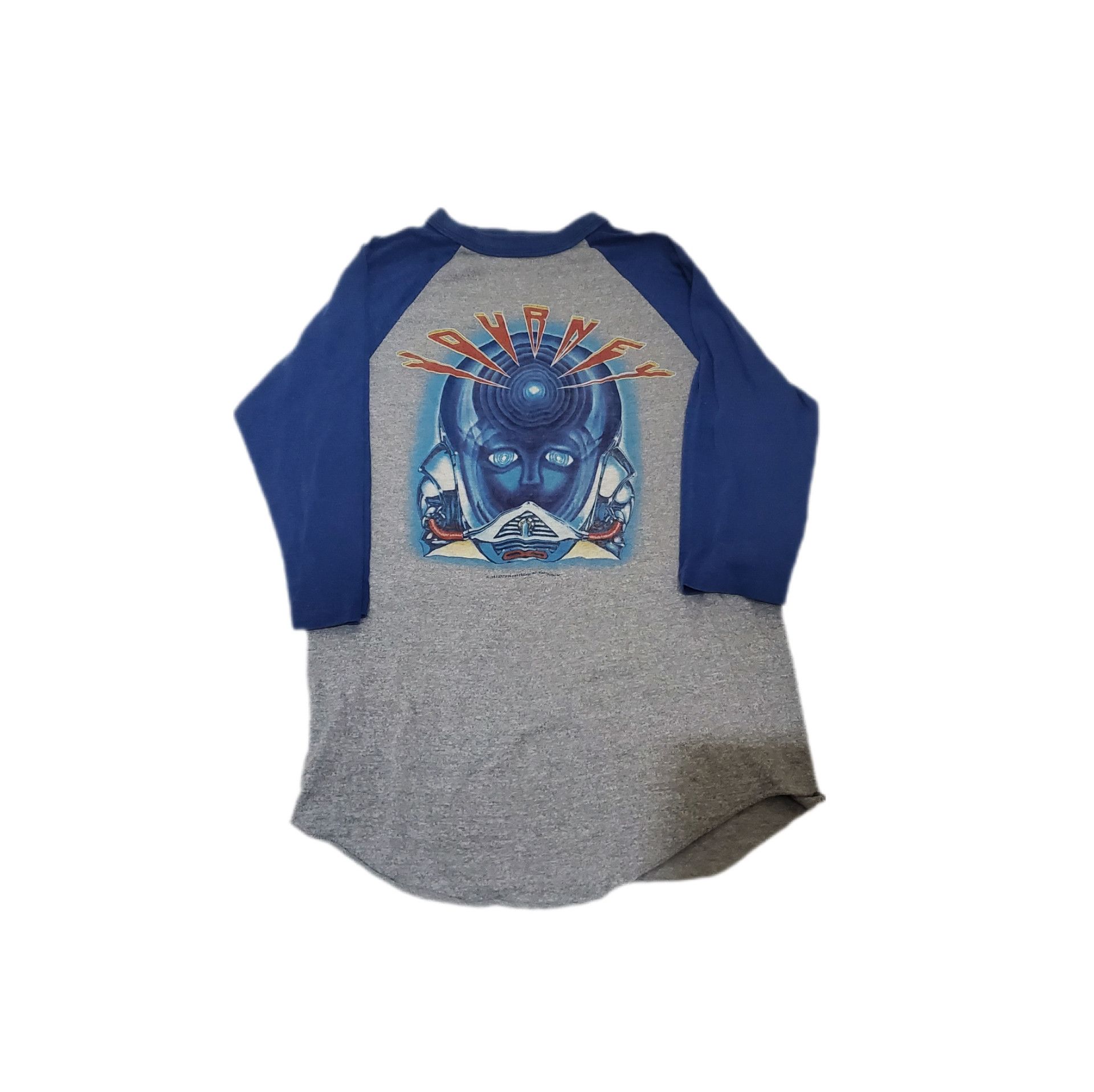 Band Tees × Vintage 1983/80s Journey Raglan Frontiers Tour T-Shirt Size US M / EU 48-50 / 2 - 1 Thumbnail