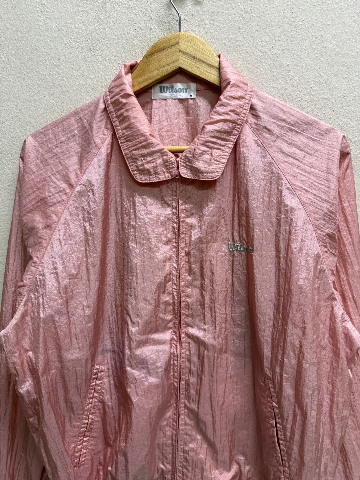 Wilson Vintage Wilson pink iridescent windbreaker jacket nylon Size US M / EU 48-50 / 2 - 17 Thumbnail