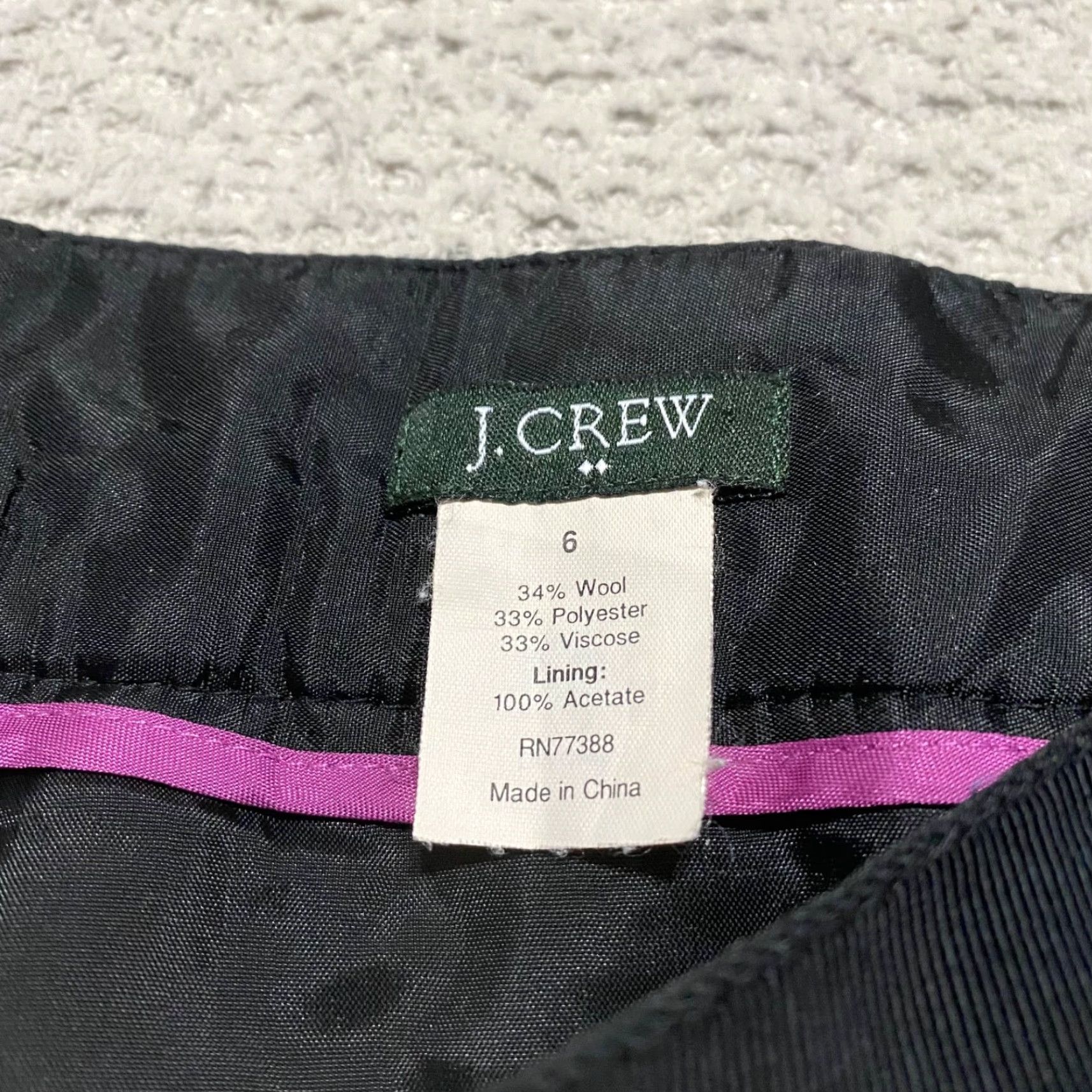 J.Crew J. Crew Skirt sz 6 Multicolor Plaid Tweed Wool Blend Mini Pockets Lined Womens Size 28" / US 6 / IT 42 - 3 Thumbnail