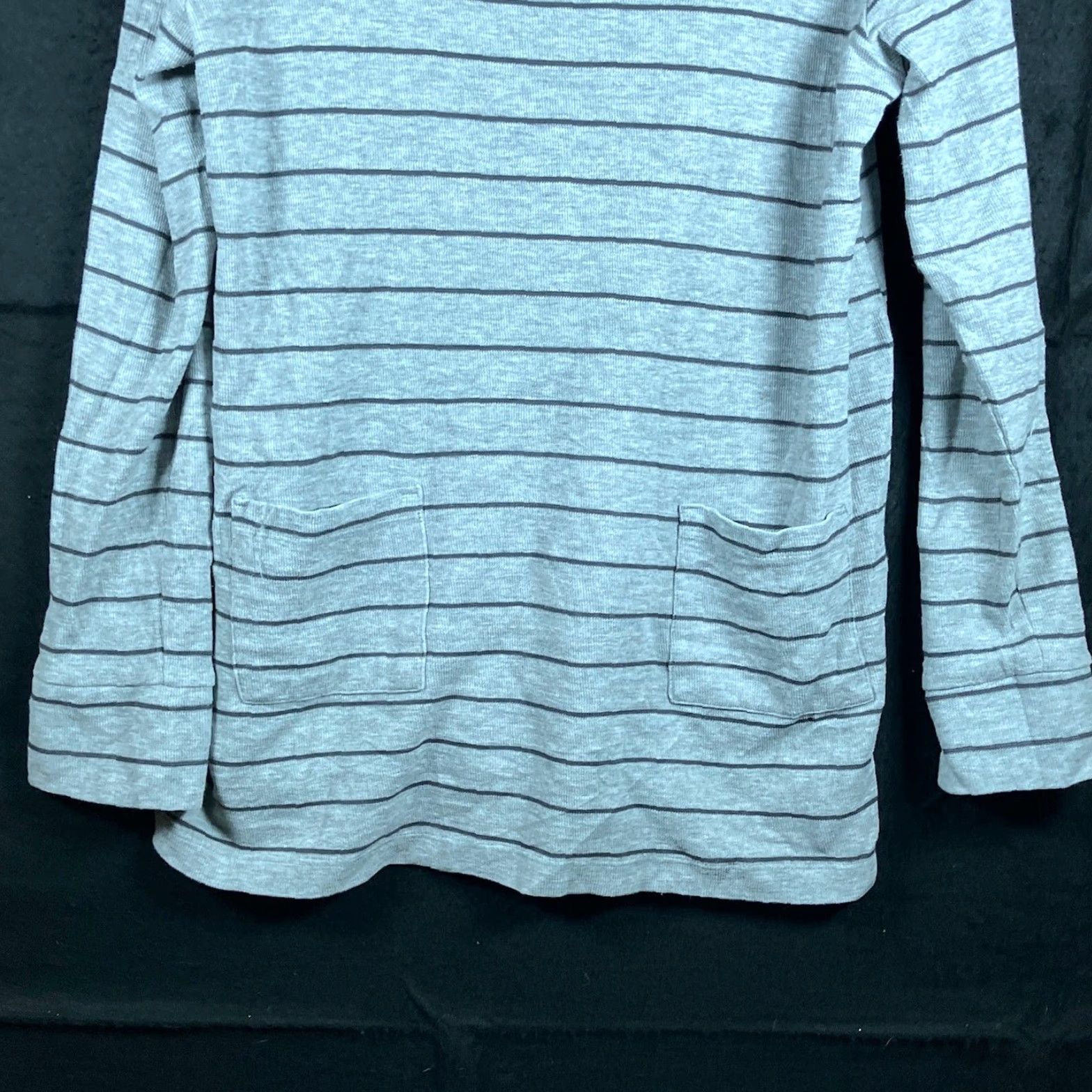 J. Jill J Jill Womens Gray Striped V Neck Long Sleeve Tunic Pull Over Tall L User: J Jill Womens Gray Striped V-Neck Long Sleeve Tunic Pull Over Tall L Size L / US 10 / IT 46 - 3 Thumbnail