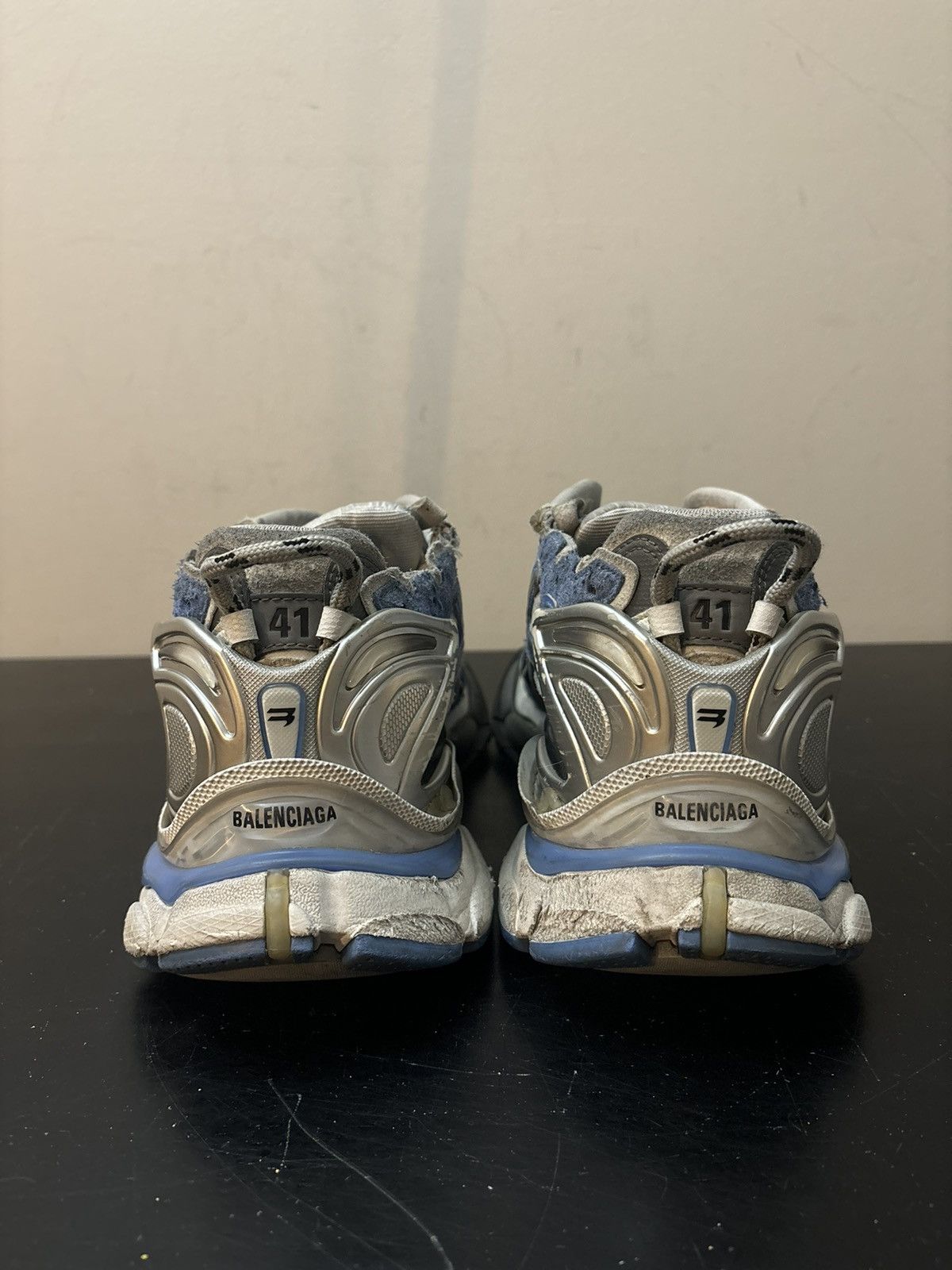 Balenciaga Balenciaga Runner Blue White Grey Size US 8 / EU 41 - 5 Thumbnail