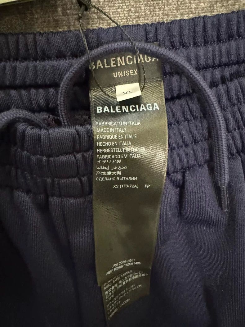 Balenciaga Balenciaga size XS Grey Blue Double Waist Stretch Logo Spo Size US 27 - 3 Thumbnail
