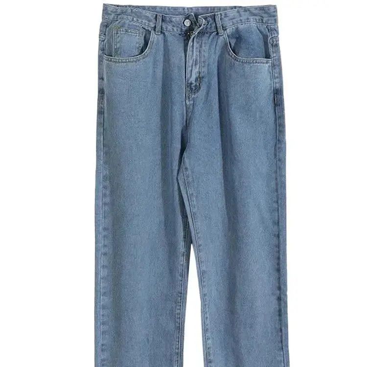 Japanese Brand Loose solid color retro jeans Size US 32 / EU 48 - 6 Thumbnail