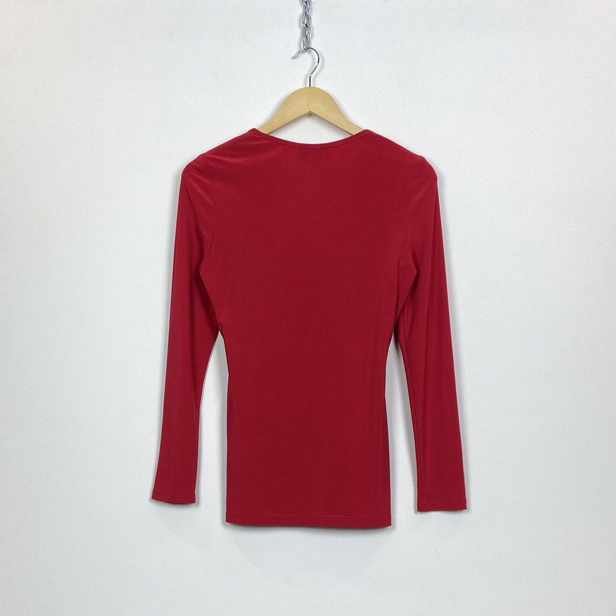 Joseph Ribkoff Vintage Joseph Ribkoff Blouse Long Sleeve V-Neck Red 90’s Size M / US 6-8 / IT 42-44 - 7 Thumbnail
