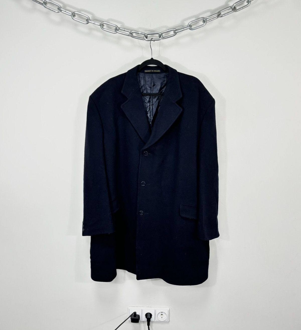 Other UK The British Tailor 350£ Men’s Navy Blue Wool Car Overcoat Size US XL / EU 56 / 4 - 1 Thumbnail