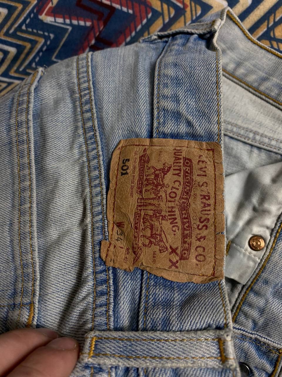 Levi's Vintage Levis Shorts big logo 90s Size US 34 / EU 50 - 13 Thumbnail