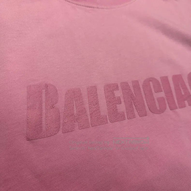 Balenciaga Balenciaga Aged Destruction Pink Short-sleeve Printed T-Sh Size US XXS / EU 40 - 3 Thumbnail