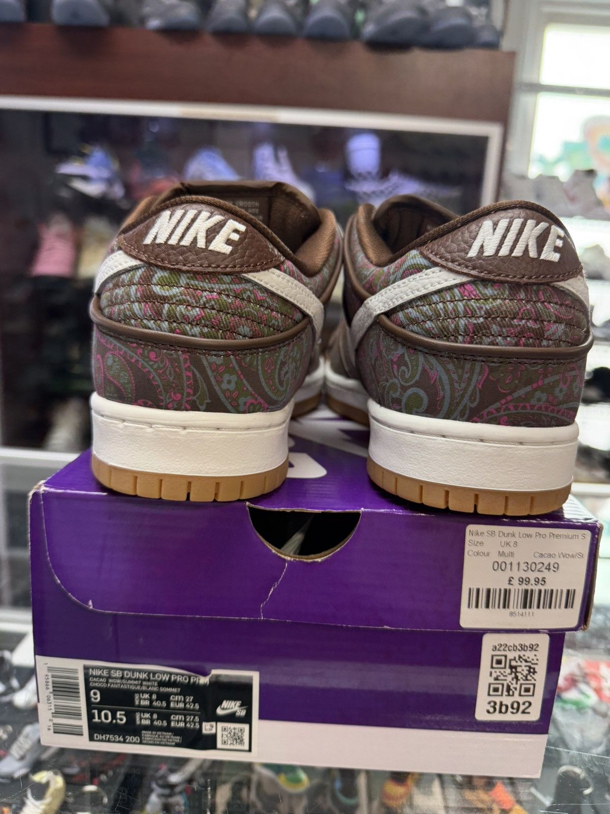Nike Nike Dunk Low ‘Brown Paisley’ Size US 9 / EU 42 - 4 Thumbnail