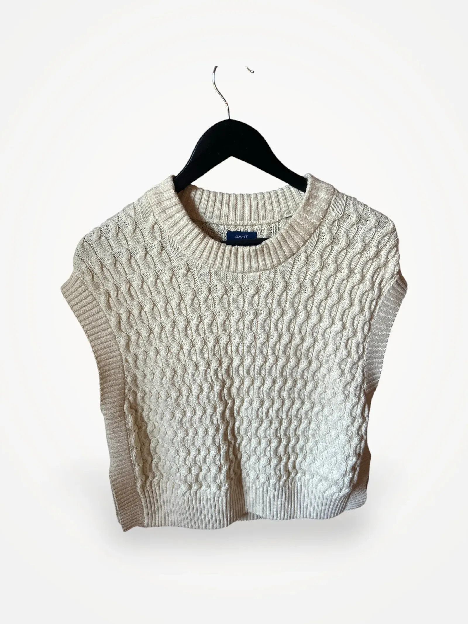 Gant Gant Stickad väst relaxed fit Vest Size S / US 4 / IT 40 - 1 Thumbnail