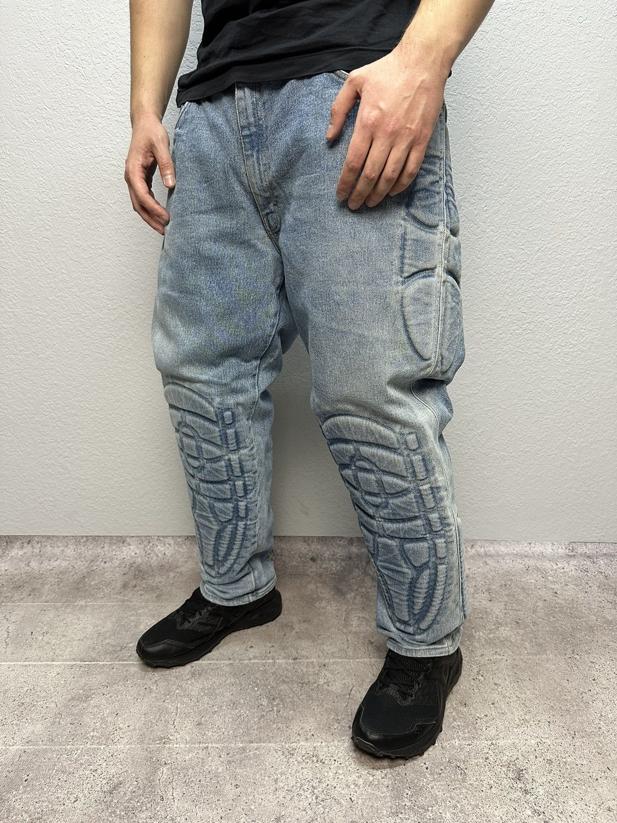 Other 🔥 Vintage Giali Rare Denim Motorcycle Denim Jeans Archival Size US 36 / EU 52 - 3 Thumbnail