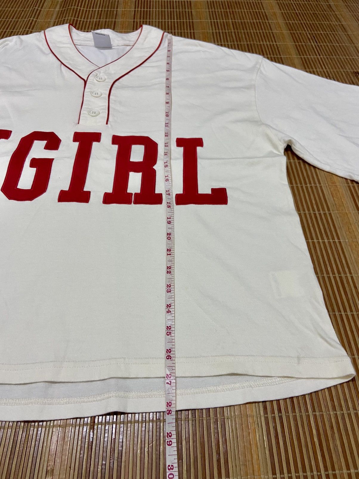 X-Girl X GIRL BAGGY BASEBALL SHIRT Size ONE SIZE - 8 Thumbnail