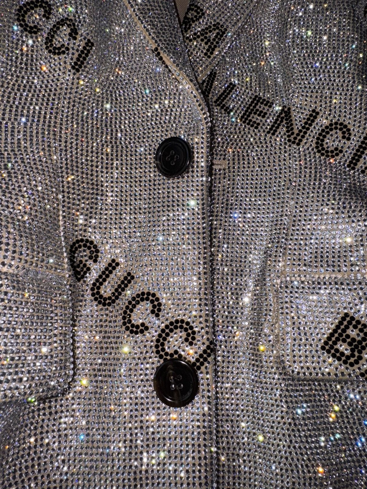 Balenciaga × Gucci Gucci x Balenciaga Crystal Hourglass Jakcet Size XS / US 0-2 / IT 36-38 - 6 Thumbnail