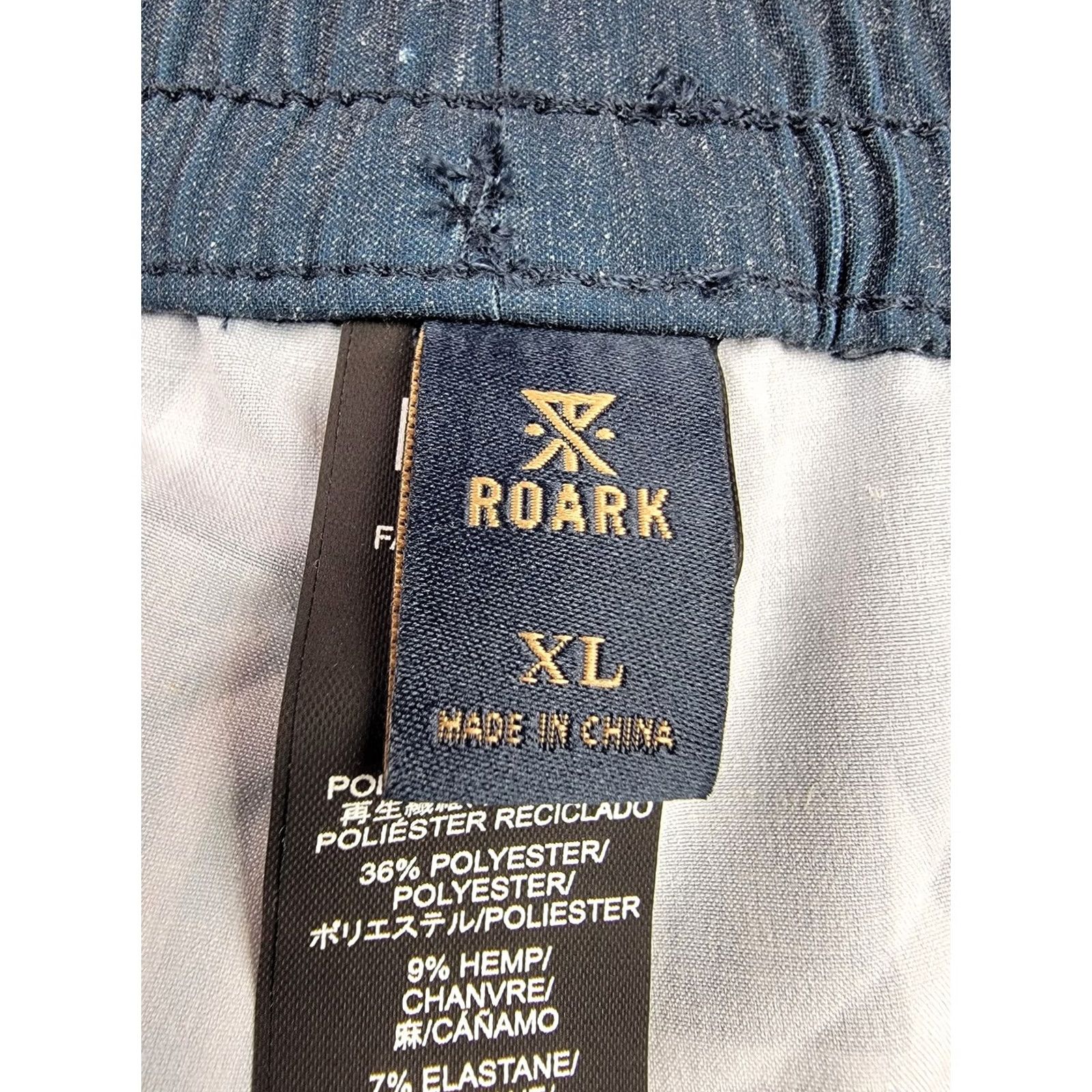 Roark Roark Shorey Poncho Shorts Mens XL Blue Aztec Oaxaca Hemp Blend Swim Trunks Size US 36 / EU 52 - 2 Thumbnail