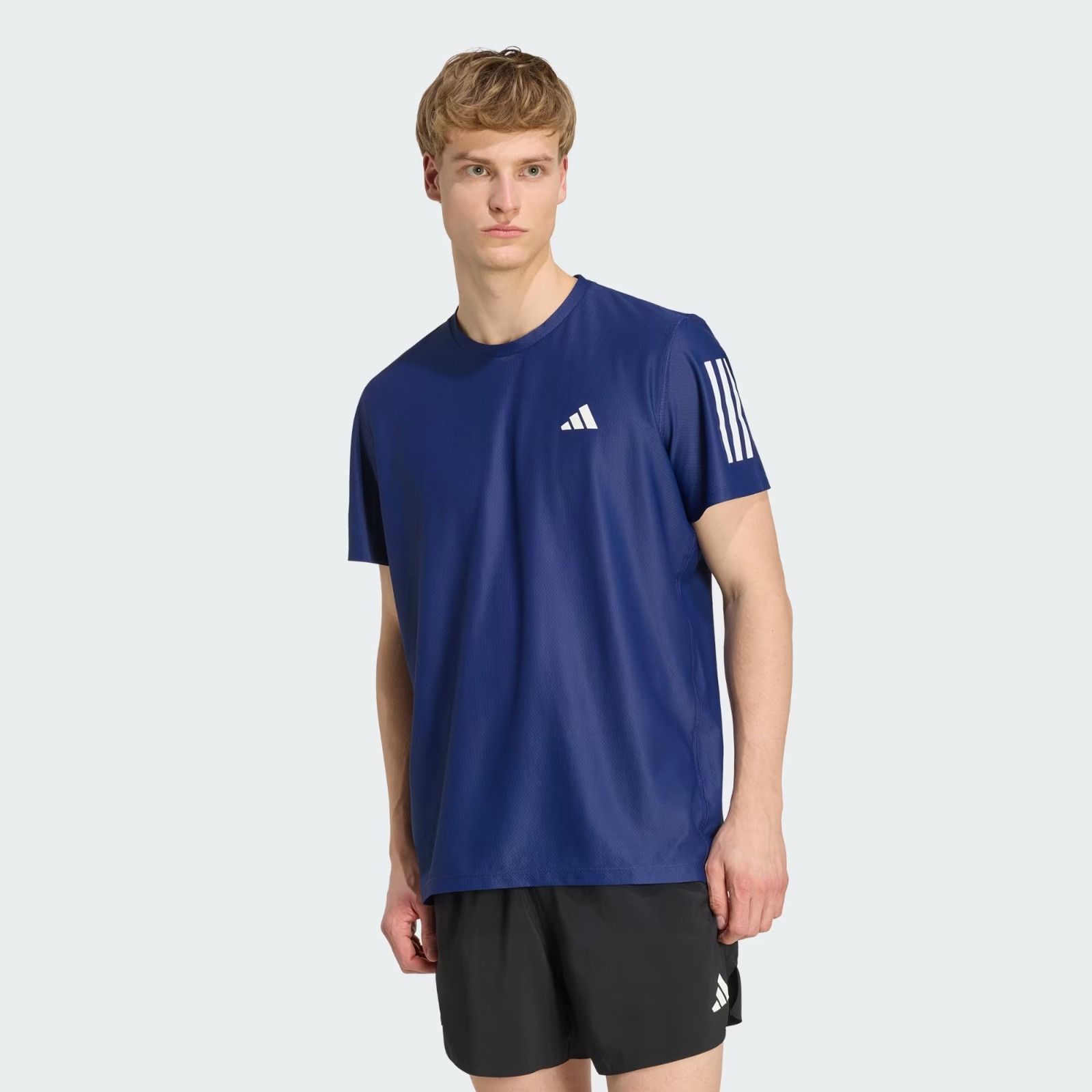 Adidas o1mle0526 The Run Short Sleeve T-Shirt in Dark Blue Size US XL / EU 56 / 4 - 4 Thumbnail