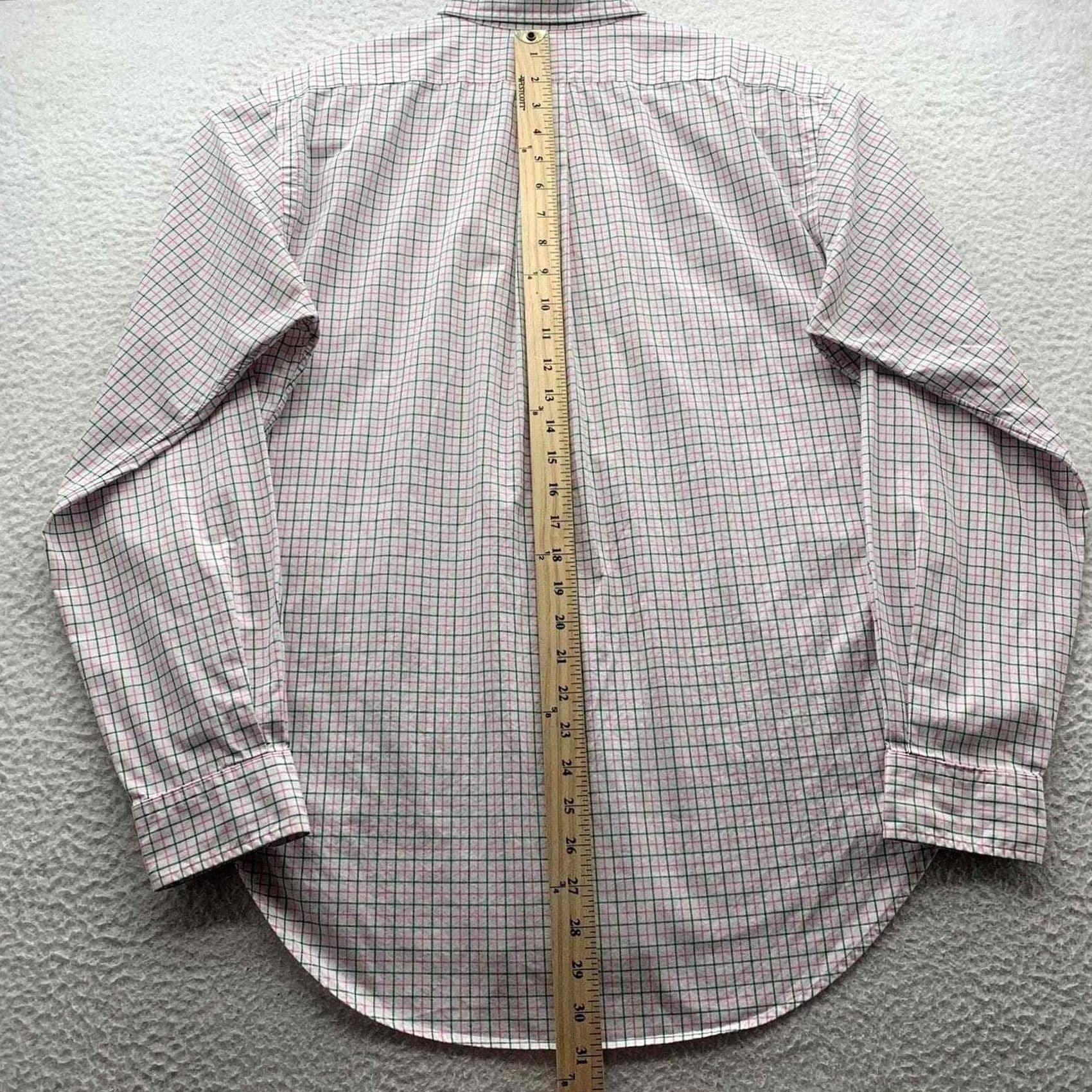 Ralph Lauren Ralph Lauren Shirt Mens Medium M Classic Fit Check Preppy Pink Green Size US M / EU 48-50 / 2 - 7 Thumbnail