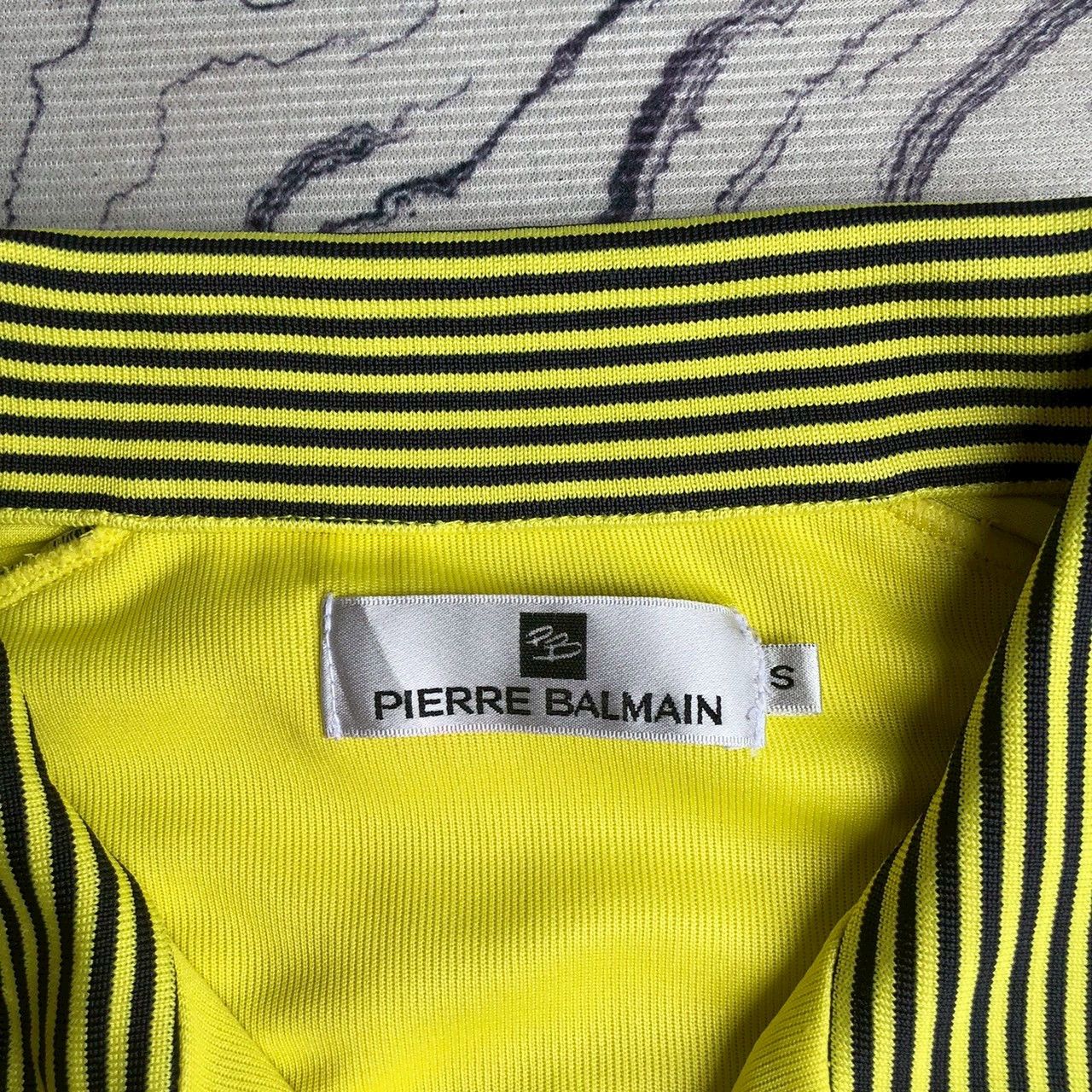 Pierre Balmain Vintage Pierre Balmain Yellow Track Jacket Stripe Size US S / EU 44-46 / 1 - 5 Thumbnail
