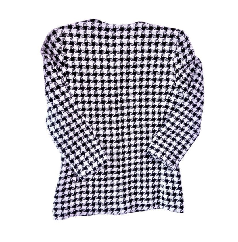 Albert Nipon VTG Albert Nipon Black & White Tweed Jacket Blazer Size 10 Size L / US 10 / IT 46 - 2 Thumbnail