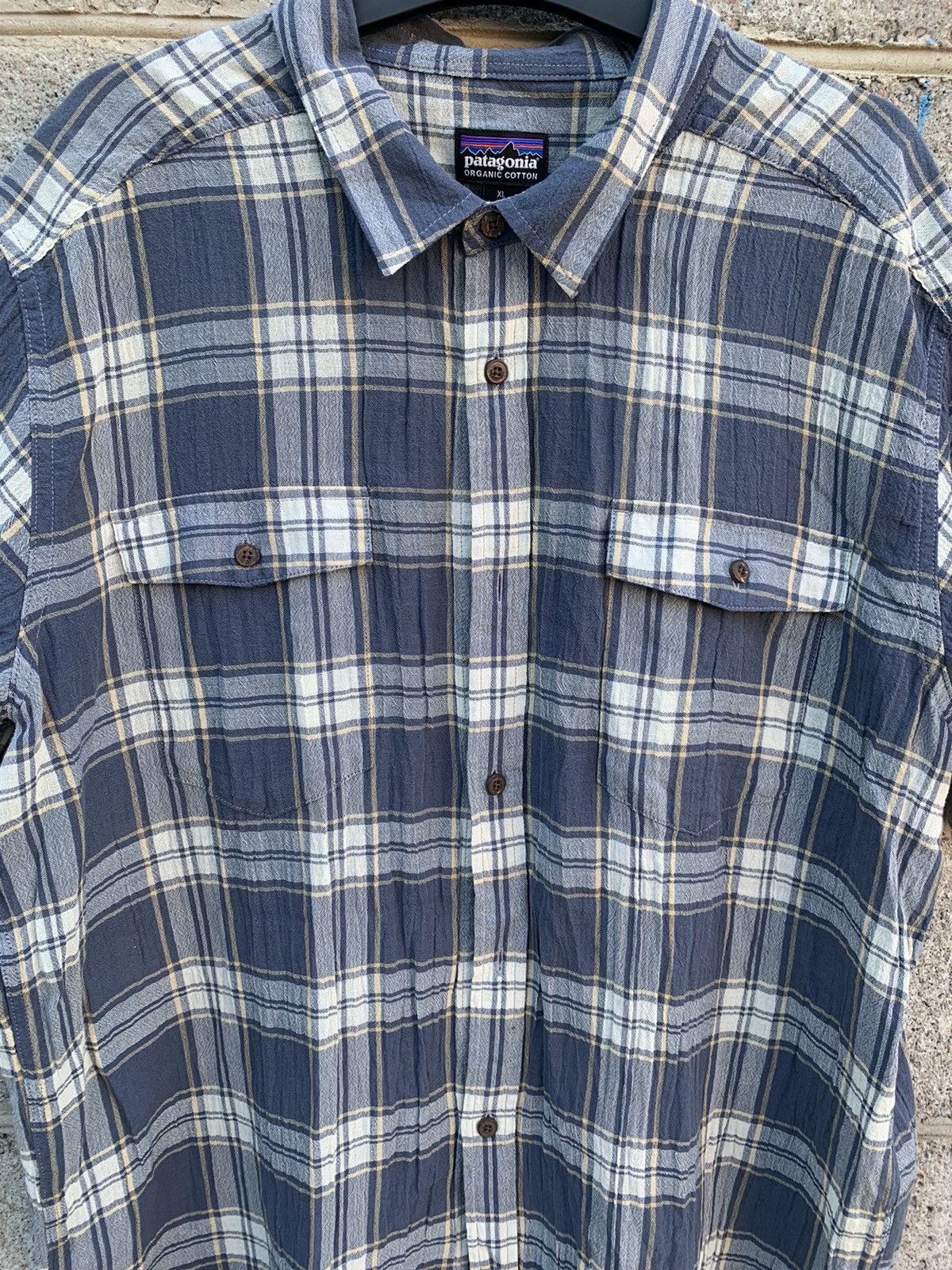 Japanese Brand × Patagonia × Vintage Patagonia Vintage Striped Shirt Short Sleeve Size US XL / EU 56 / 4 - 3 Thumbnail