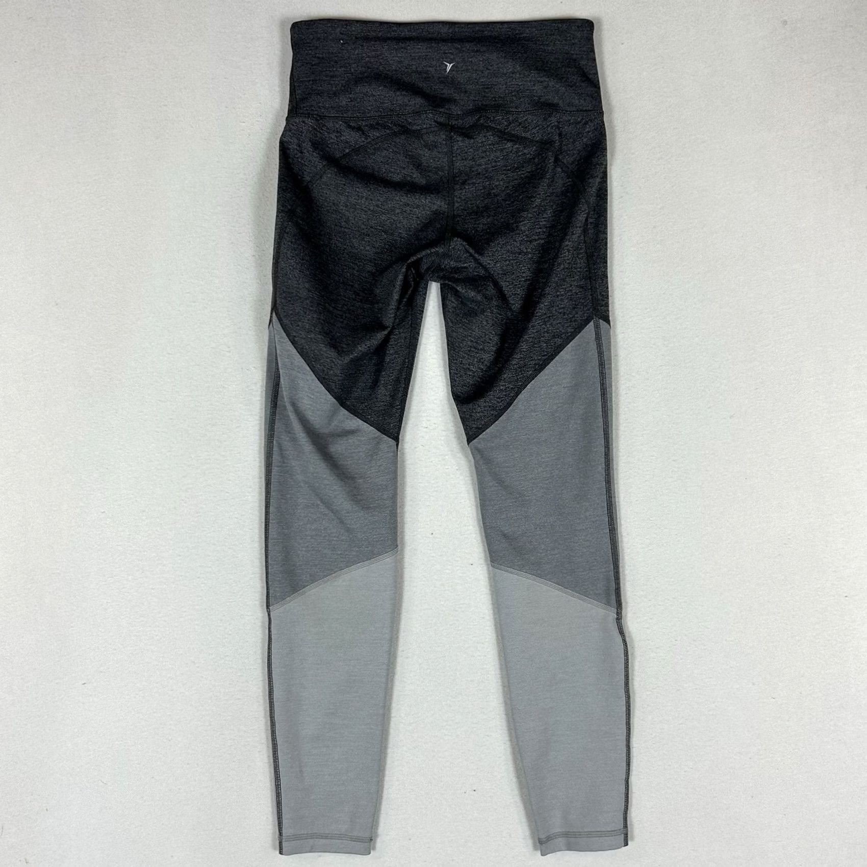 Old Navy Old Navy Active Go-Dry Leggings Women Size M Gray Colorblock Athletic Run Pants Skinny Inseam 29 in Size 32" / US 10 / IT 46 - 6 Thumbnail
