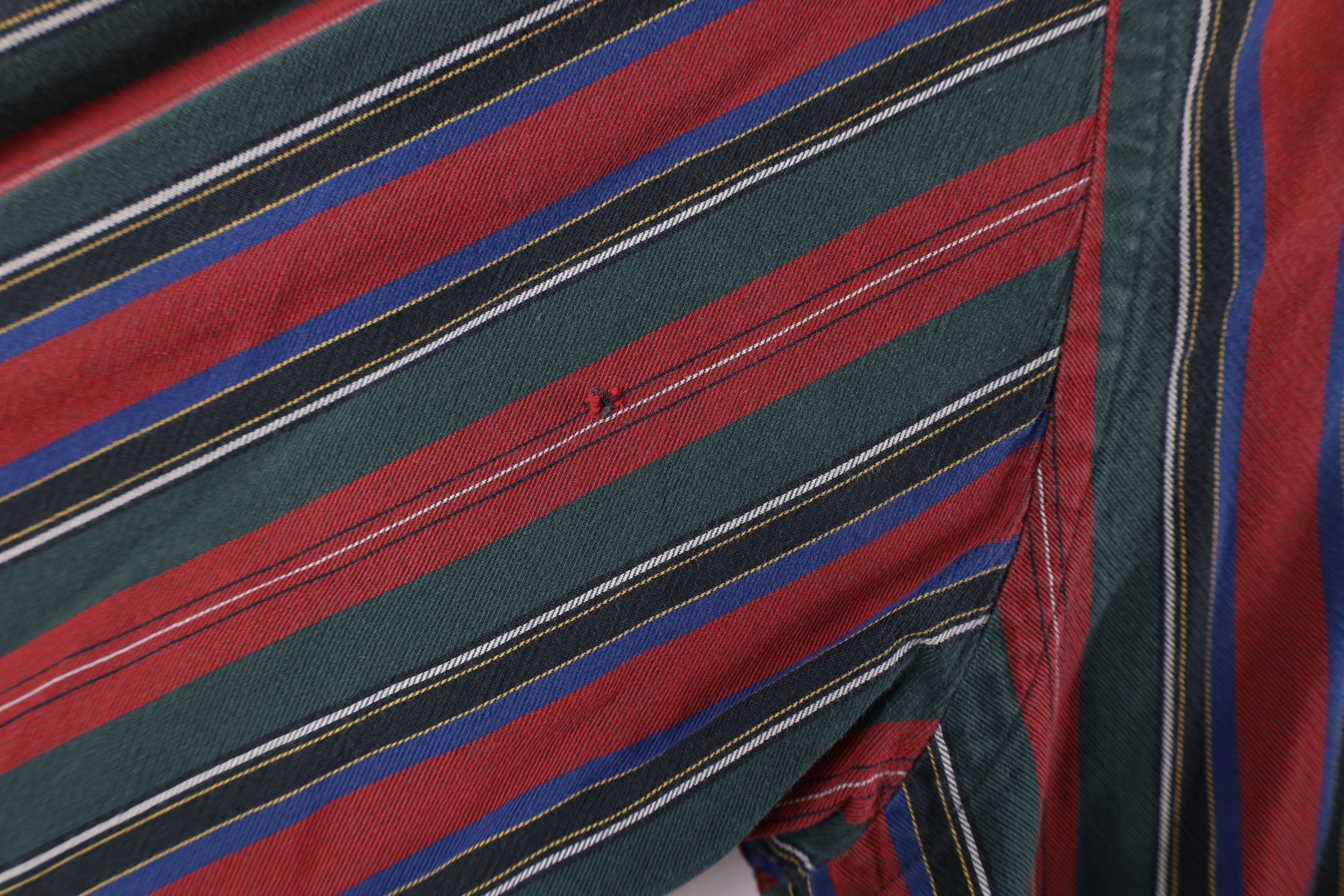 Vintage Vintage 90s Streetwear Striped Collared Button Down Shirt Size US XL / EU 56 / 4 - 4 Thumbnail