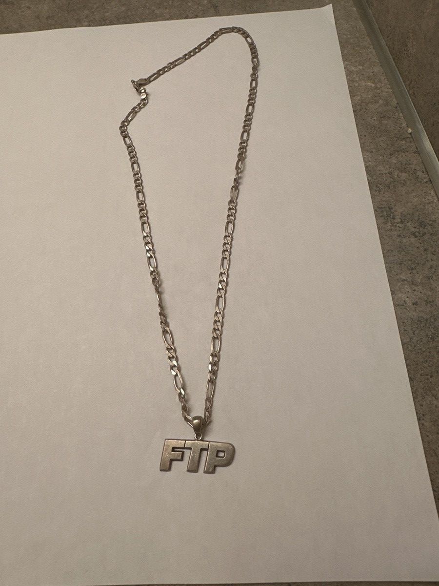 Fuck The Population FTP Boris Necklace in Silver Grailed