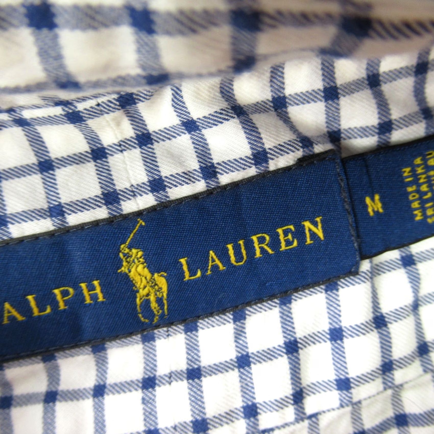Ralph Lauren Ralph Lauren Shirt Mens Medium Blue Long Sleeve Lightweight Button Front Checks Size US M / EU 48-50 / 2 - 3 Thumbnail