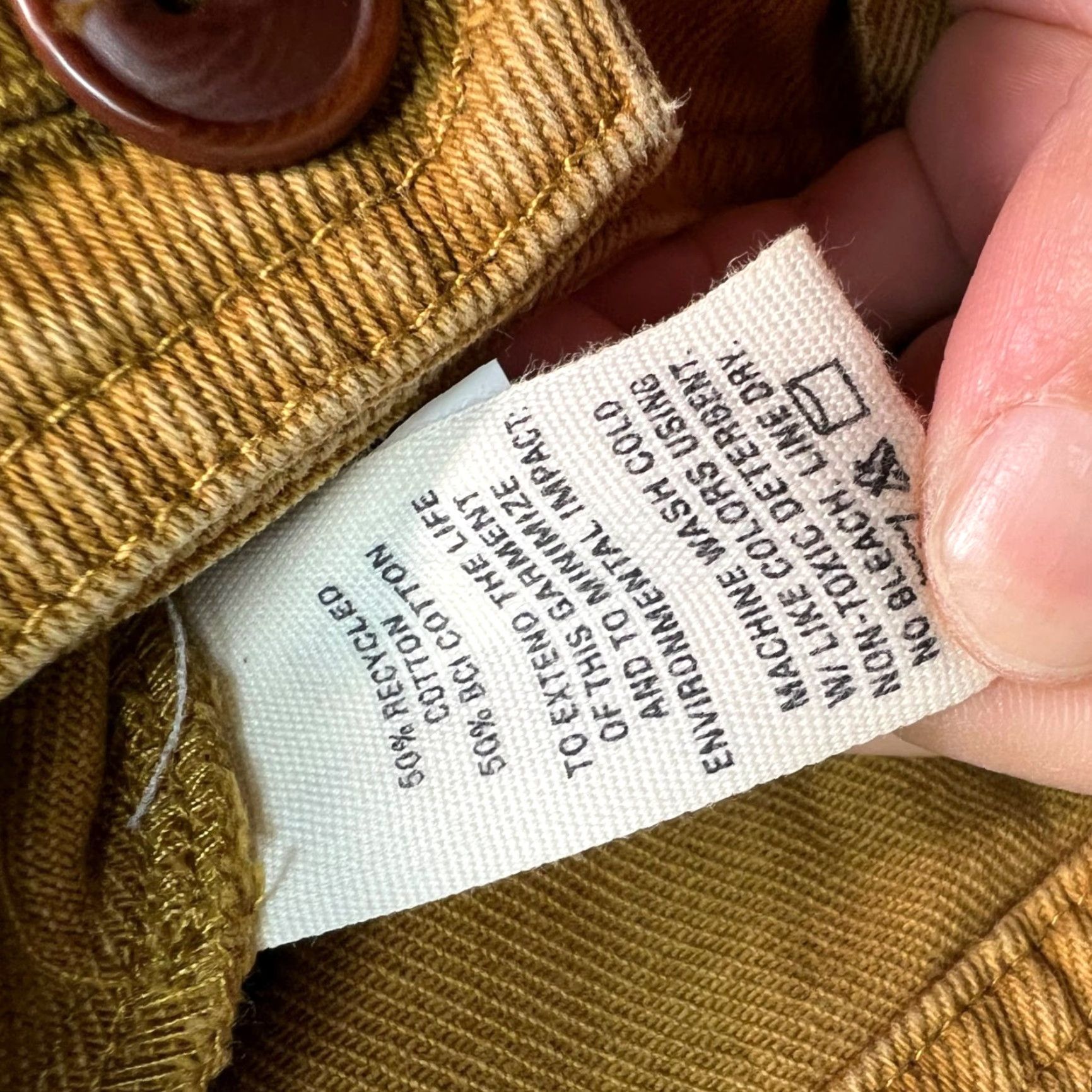 Alex Mill VINTAGE Alex Mill Womens Pants Chino 25 Mustard Yellow Cotton Blend Tapered Front Flat 29in Inseam Womens Size 42" / US 20 - 4 Thumbnail