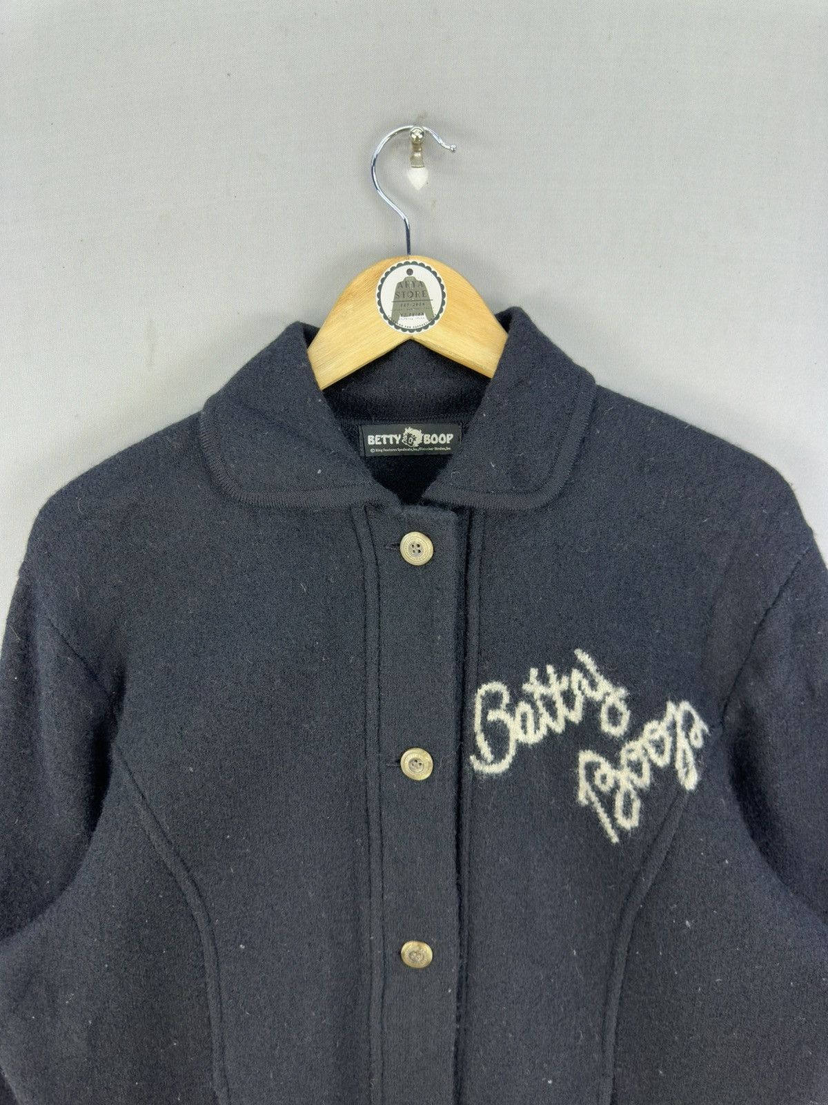 Cartoon Network Vintage Y2K Betty Boop Wool Winter Jacket Size US L / EU 52-54 / 3 - 7 Thumbnail