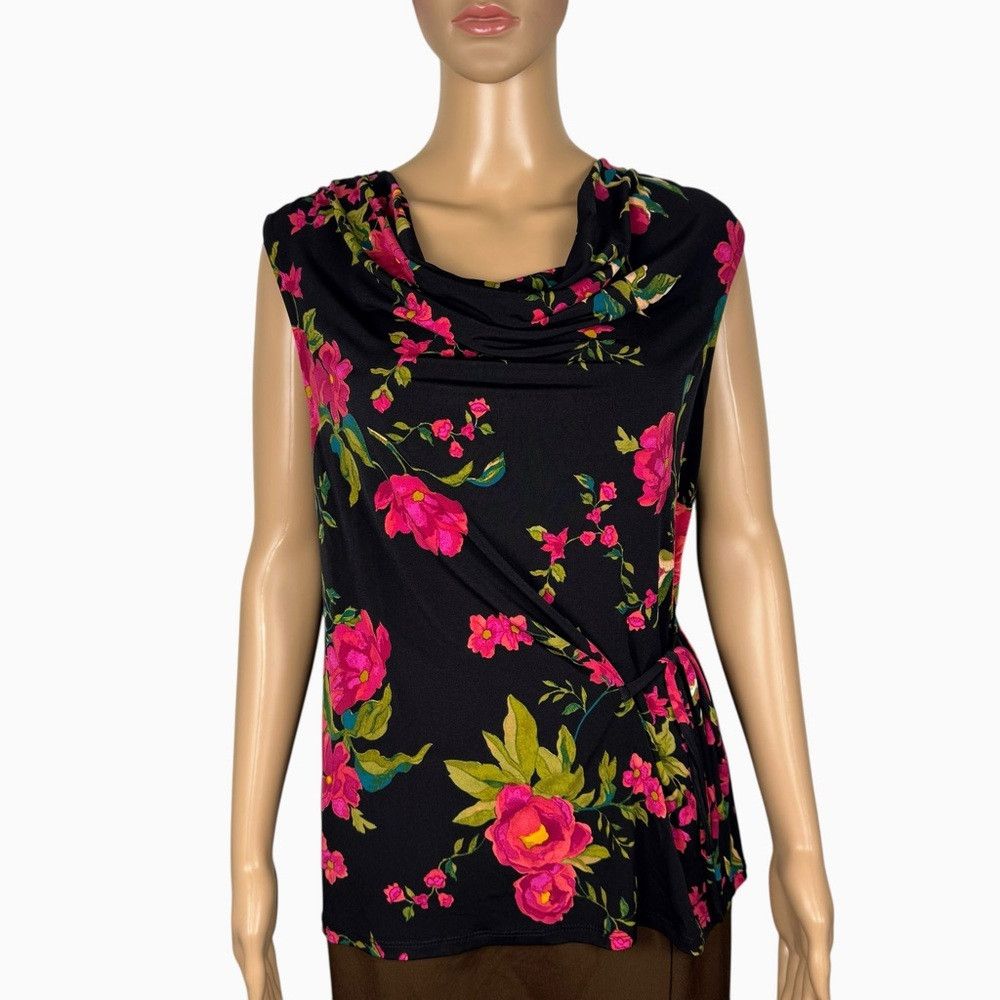 Vince Camuto NWT New Vince Camuto Floral Cowl Neck Sleeveless Blouse Siz Size M / US 6-8 / IT 42-44 - 1 Thumbnail