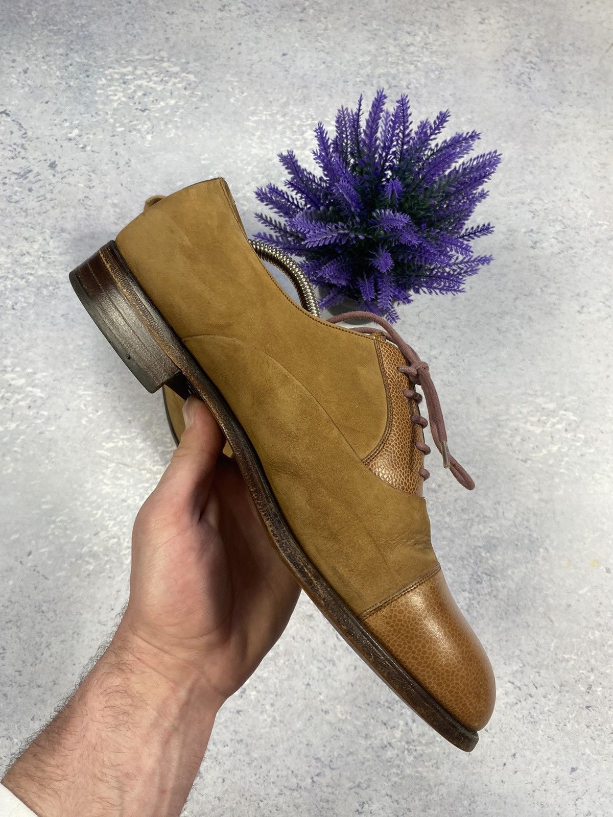Bally Bally Suede/Leather Men’s Shoes Size US 9 1/2 Hand Made Size US 9.5 / EU 42-43 - 16 Thumbnail