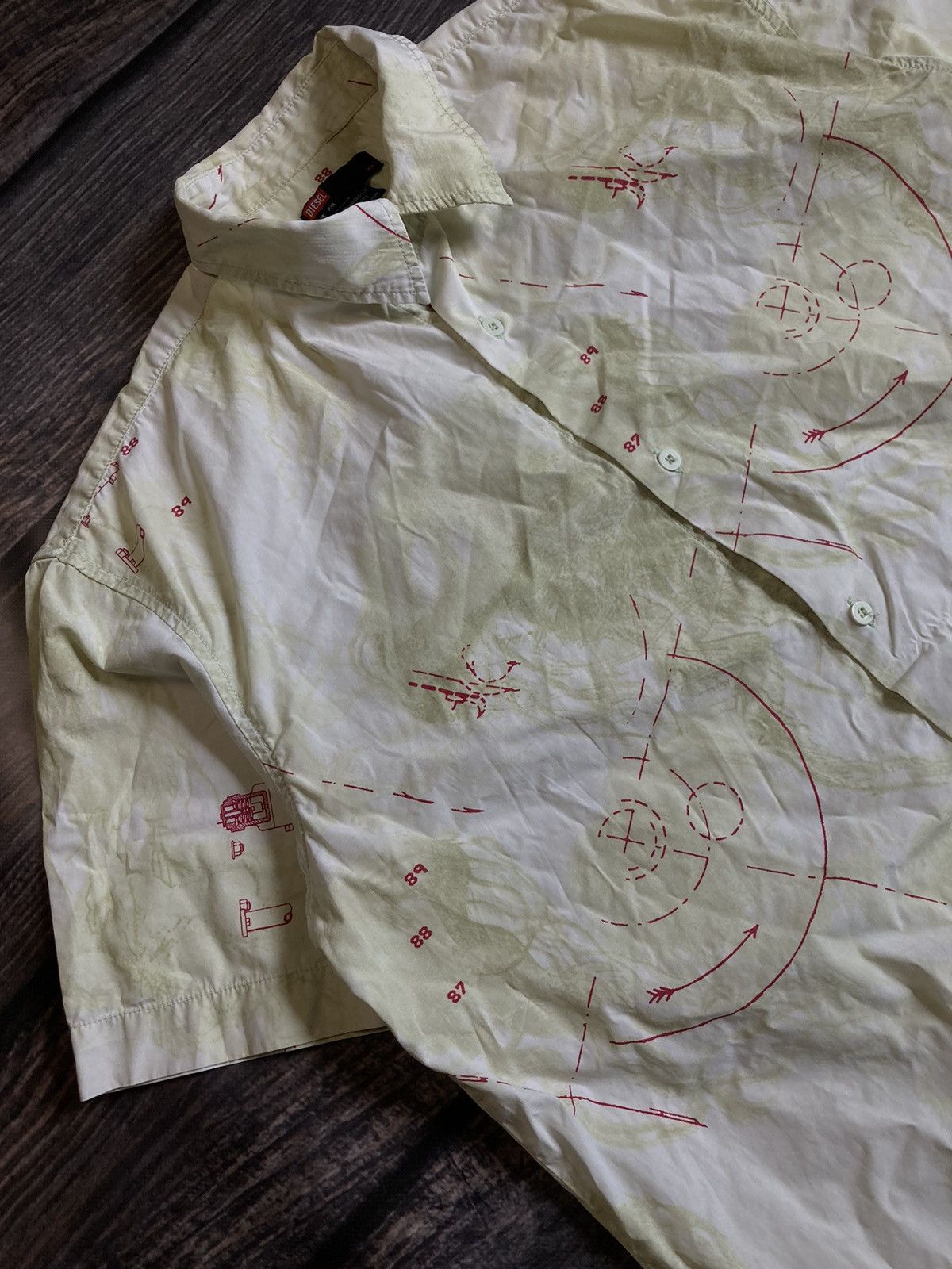 Diesel × Vintage Diesel compass shirt Size US XL / EU 56 / 4 - 4 Thumbnail