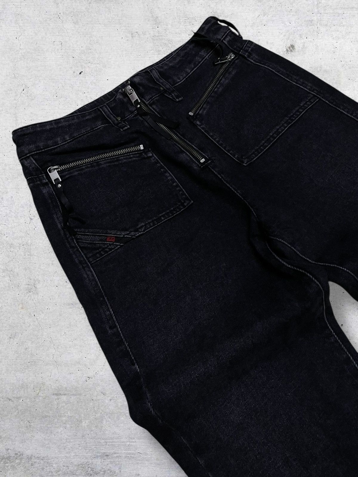 Diesel VINTAGE DIESEL INDUSTRY DESIGNER UNIQE DEARLIE CUTTING DENIM Size US 28 / EU 44 - 7 Thumbnail