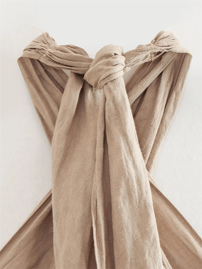 Other Women's Simple Fashion All-match Halter Linen Vest Top Size L / US 10 / IT 46 - 5 Thumbnail