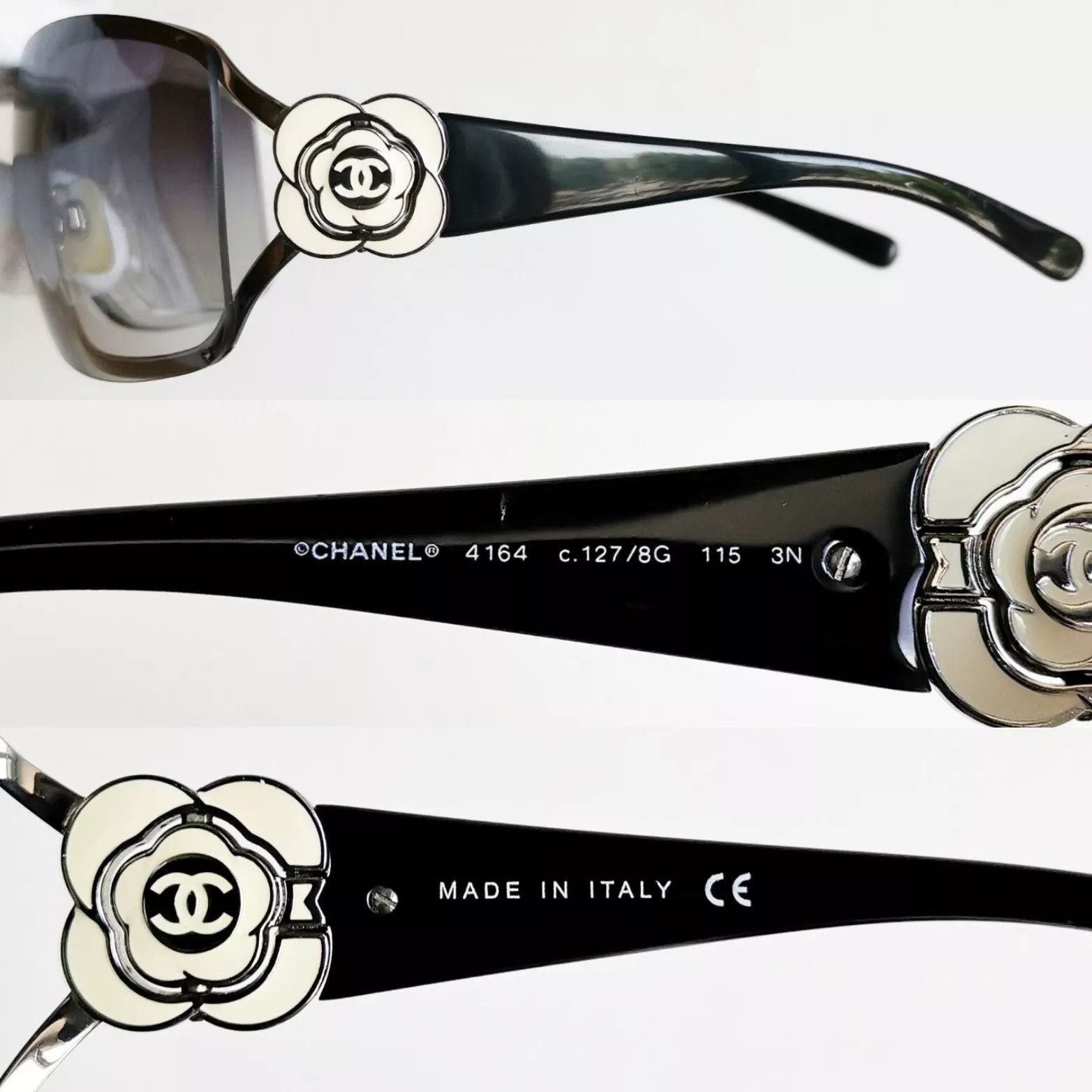 Chanel CHANEL SUNGLASSES 4164 LOGO CC Wrap Metal Vintage Iconic Size ONE SIZE - 5 Thumbnail
