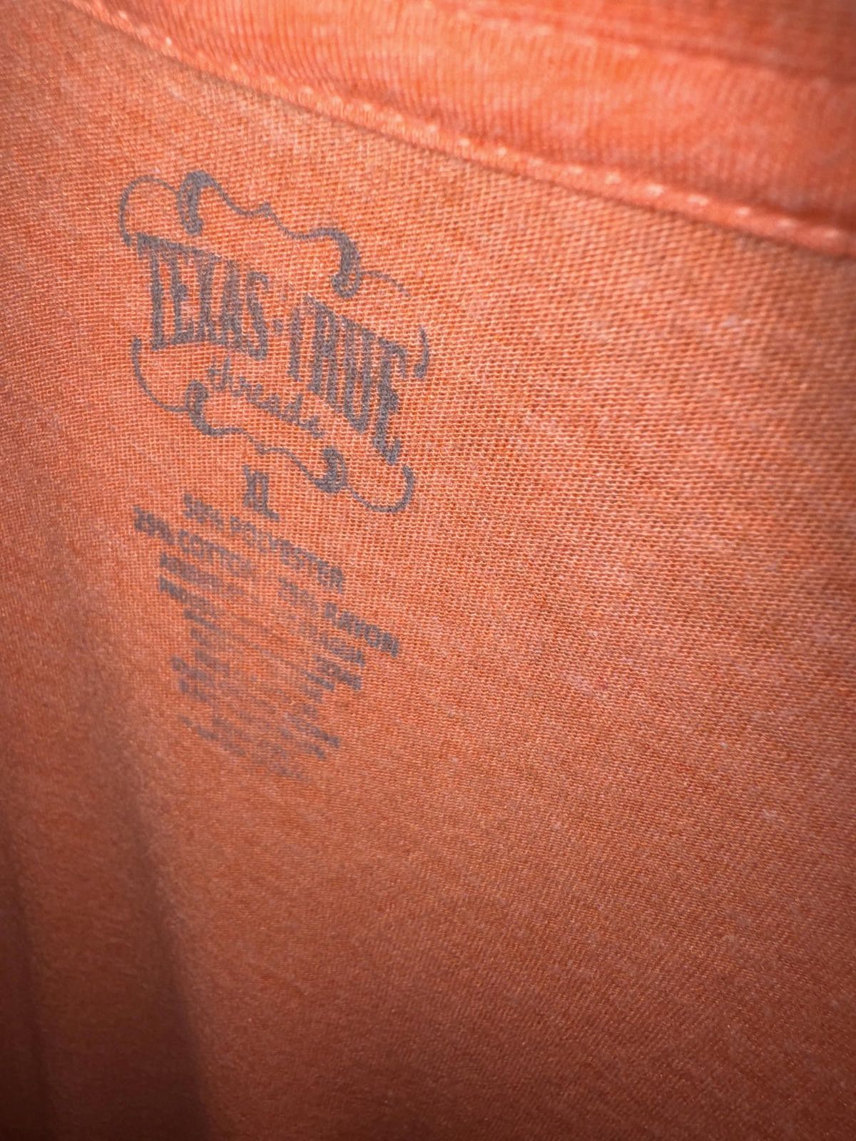 Other Texas True Orange Graphic T-Shirt with Checkered Design Size XL / US 12-14 / IT 48-50 - 3 Thumbnail