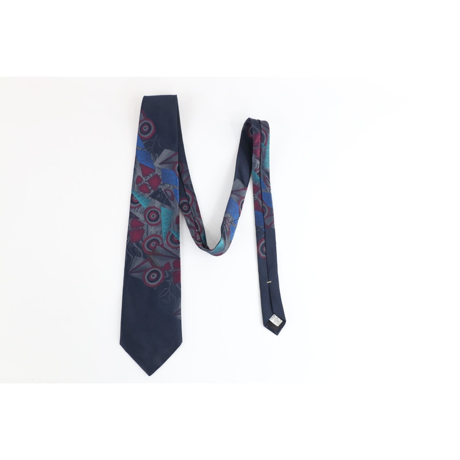 Vintage Vintage 80s 90s Streetwear Abstract Cubist Art Neck Tie Size ONE SIZE - 3 Thumbnail