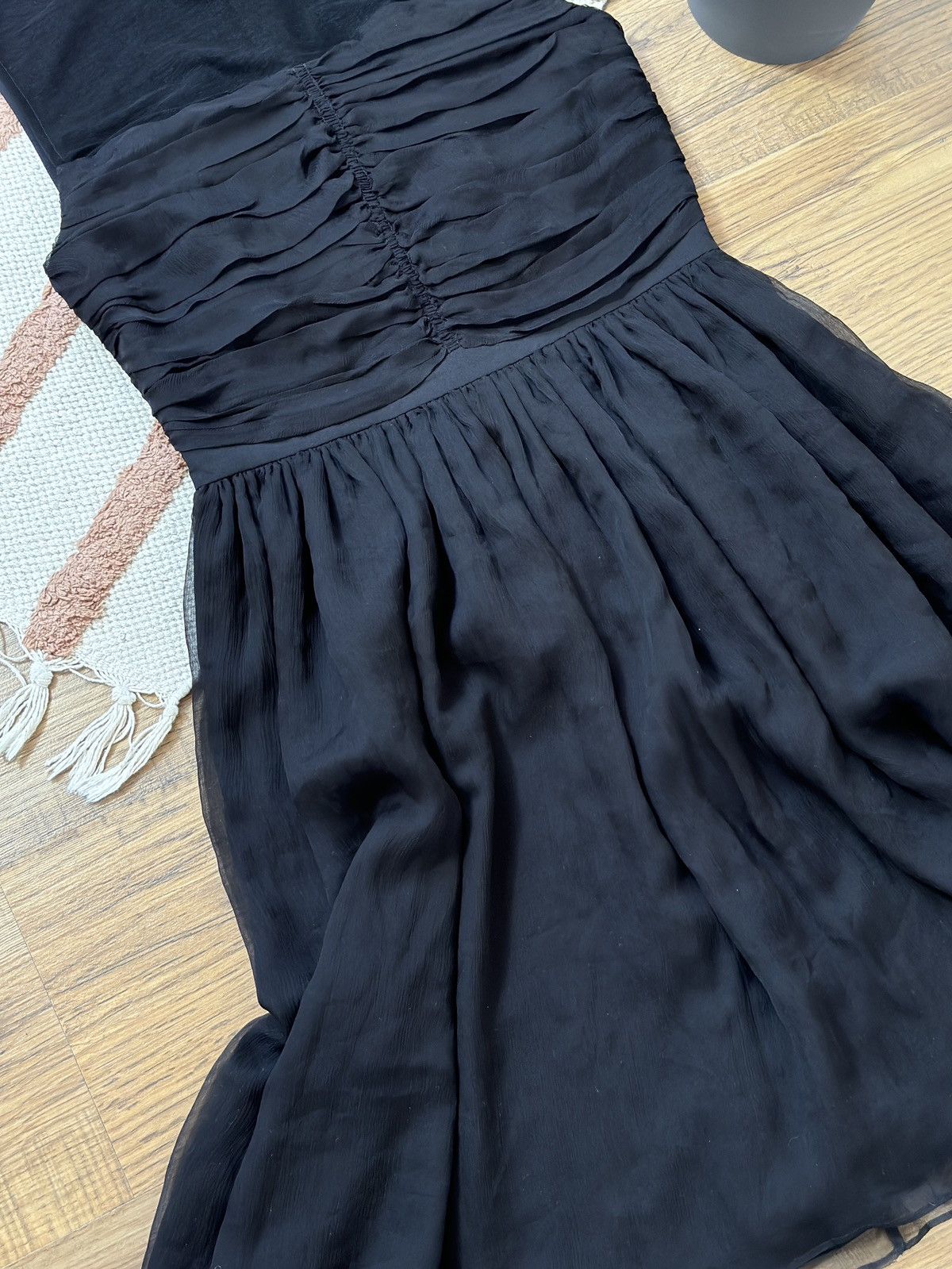 Sandro VINTAGE SANDRO 2000s MESH MIDI DRESS Size XS / US 0-2 / IT 36-38 - 5 Thumbnail