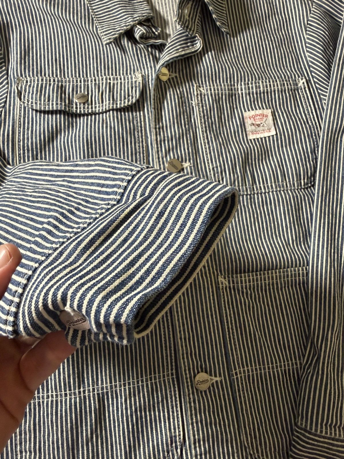Pointer Vintage Pointer Brand Hickory Stripe Chore Jacket USA Small Size US S / EU 44-46 / 1 - 3 Thumbnail