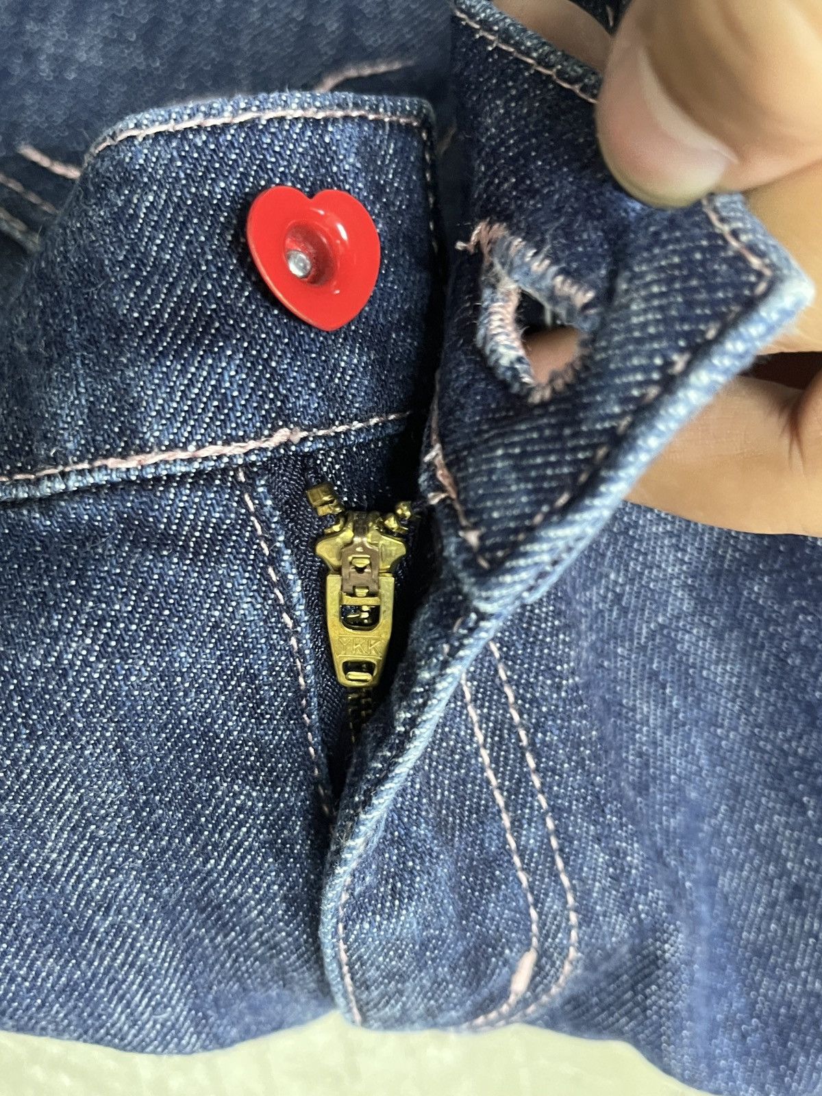 Hysteric Glamour × If Six Was Nine × Vintage Natsuki by Kitamura Vintage Flare Raw Denim Size 29" - 15 Thumbnail